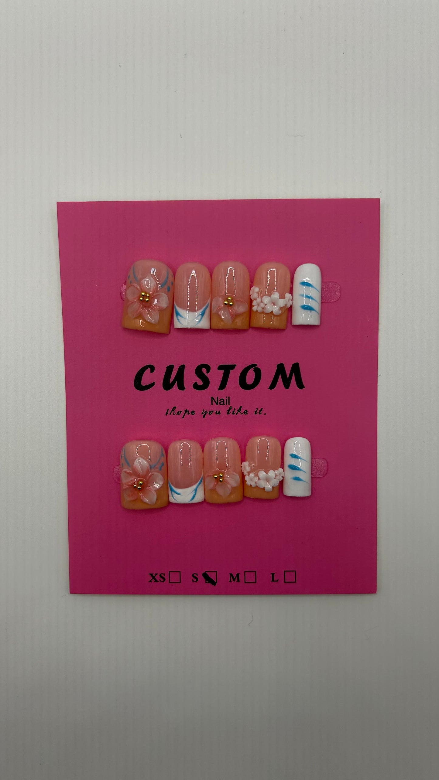Ocean Coastal Bloom Press Ons