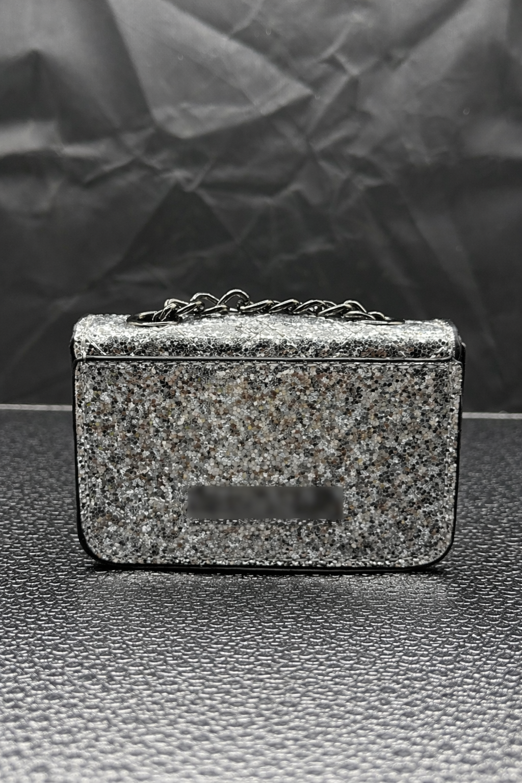 Silver Sparkle Luxe Mirco Bag